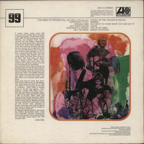 Buffalo Springfield Expecting To Fly - EX vinyl LP album (LP record) UK BFSLPEX86487