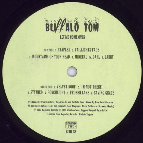 Buffalo Tom Let Me Come Over - EX vinyl LP album (LP record) UK BUFLPLE829419