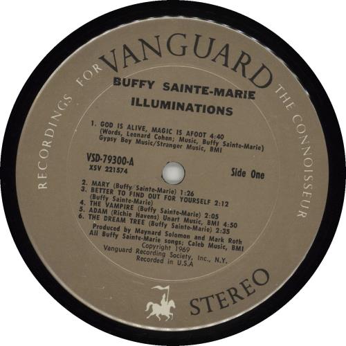 Buffy Sainte-Marie Illuminations vinyl LP album (LP record) US BSMLPIL688752