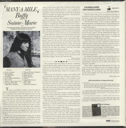 Buffy Sainte-Marie Many A Mile - 180gm vinyl LP album (LP record) US BSMLPMA881148