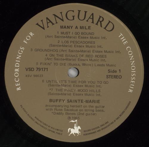 Buffy Sainte-Marie Many A Mile vinyl LP album (LP record) UK BSMLPMA618637