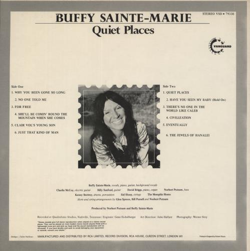Buffy Sainte-Marie Quiet Places vinyl LP album (LP record) US BSMLPQU550886