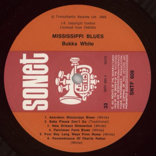 Bukka White The Legacy Of The Blues Vol. 1 vinyl LP album (LP record) UK BUWLPTH782824