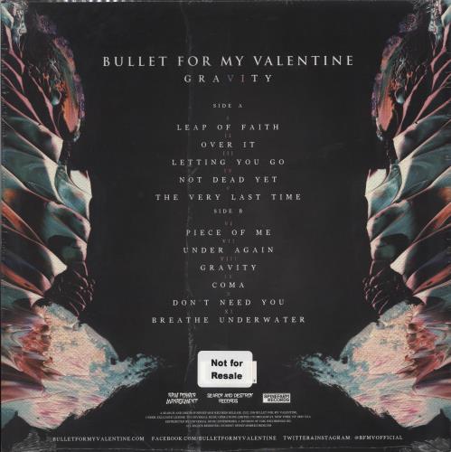 Bullet For My Valentine Gravity - Sealed + Promo Sticker vinyl LP album (LP record) US BMULPGR779104