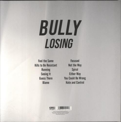 Bully Losing - Turquoise Vinyl vinyl LP album (LP record) US 20VLPLO858709