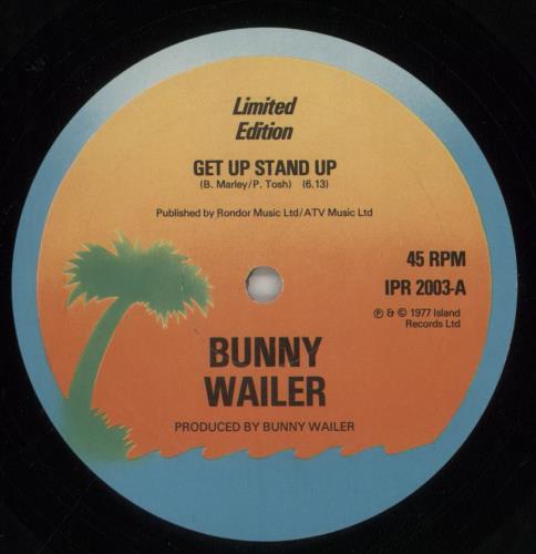 Bunny Wailer Get Up, Stand Up 12" vinyl single (12 inch record / Maxi-single) UK BW812GE860600
