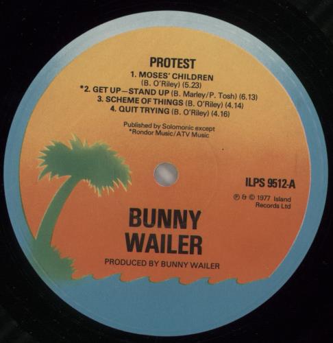 Bunny Wailer Protest vinyl LP album (LP record) UK BW8LPPR450744