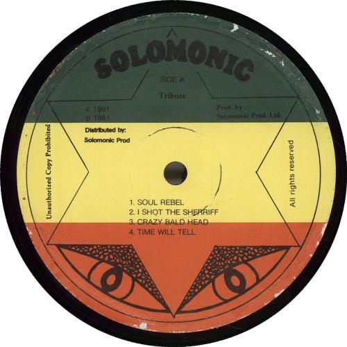 Bunny Wailer Tribute vinyl LP album (LP record) US BW8LPTR701705