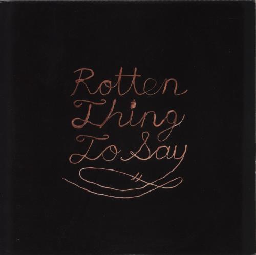 Burning Love Rotten Thing To Say vinyl LP album (LP record) US 69ULPRO866654