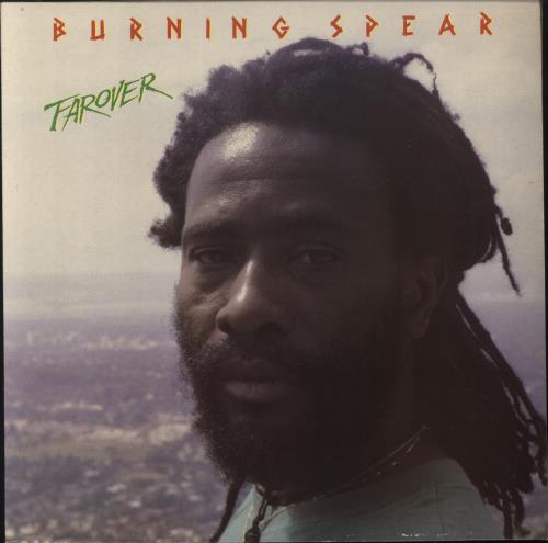 Burning Spear Farover - Sample stickered vinyl LP album (LP record) UK 8BSLPFA819013