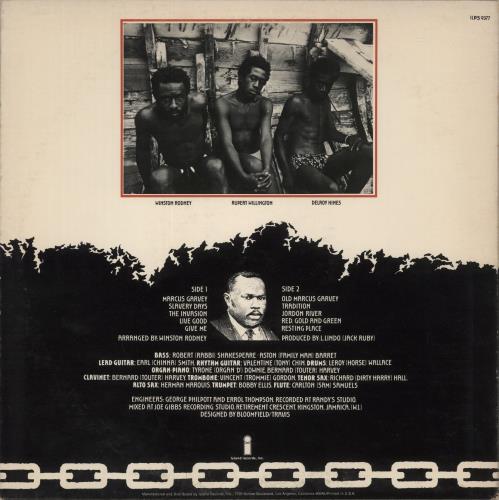 Burning Spear Marcus Garvey vinyl LP album (LP record) US 8BSLPMA881992