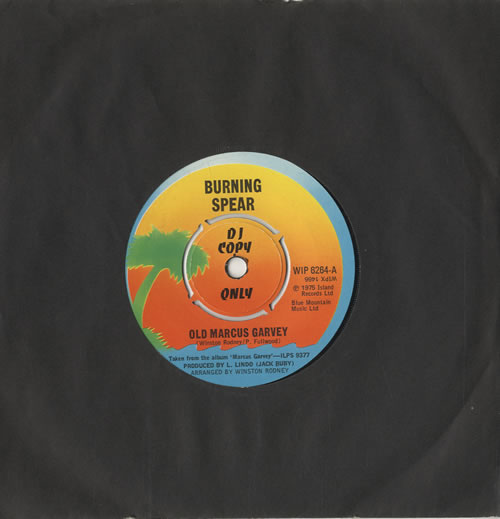 Burning Spear Old Marcus Garvey 7" vinyl single (7 inch record / 45) UK 8BS07OL449761