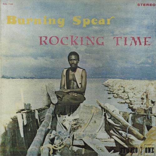 Burning Spear Rocking Time vinyl LP album (LP record) Jamaican 8BSLPRO681328