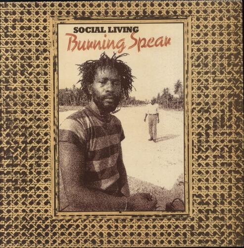 Burning Spear Social Living - Factory Sample vinyl LP album (LP record) UK 8BSLPSO791966