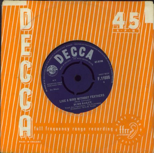 Burr Bailey San Francisco 7" vinyl single (7 inch record / 45) UK B3B07SA849943
