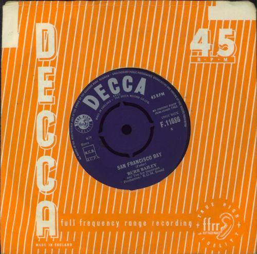 Burr Bailey San Francisco 7" vinyl single (7 inch record / 45) UK B3B07SA849943
