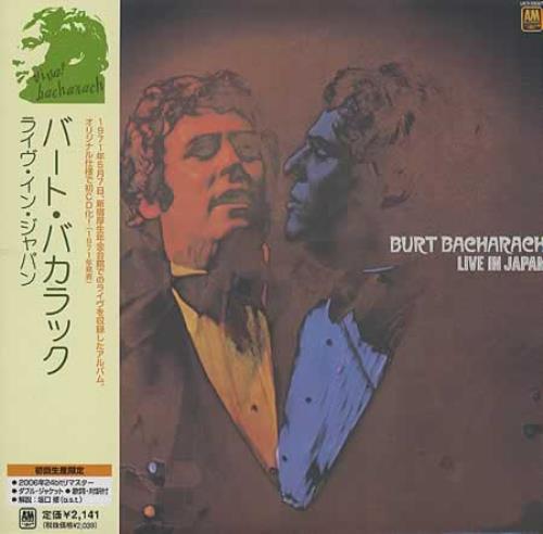 Burt Bacharach Live In Japan CD album (CDLP) Japanese BAHCDLI396130