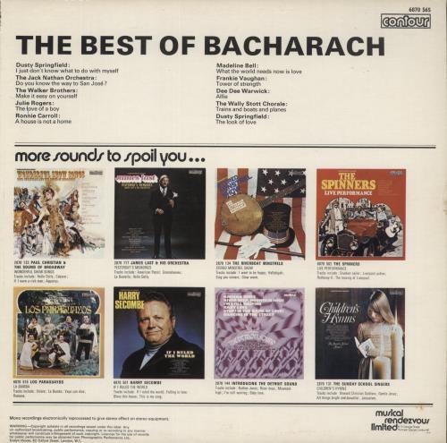 Burt Bacharach The Best Of Bacharach vinyl LP album (LP record) UK BAHLPTH889433