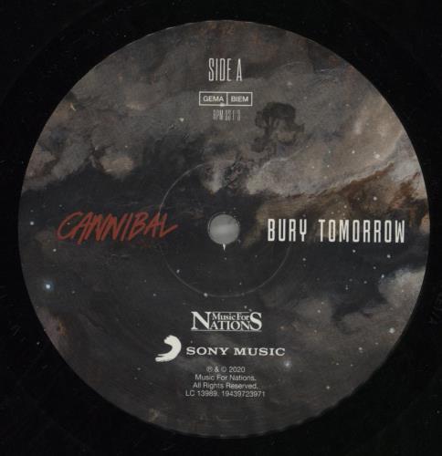 Bury Tomorrow Cannibal vinyl LP album (LP record) UK F54LPCA868644