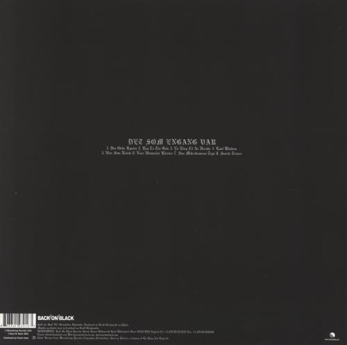 Burzum Det Som Engang Var vinyl LP album (LP record) UK E2RLPDE811910