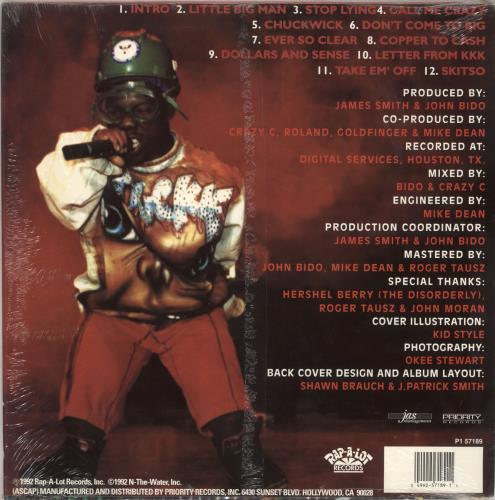 Bushwick Bill Little Big Man - shrink vinyl LP album (LP record) US Y95LPLI711932