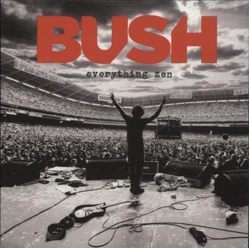 Bush Everything Zen - White Vinyl 7" vinyl single (7 inch record / 45) US B-U07EV865665