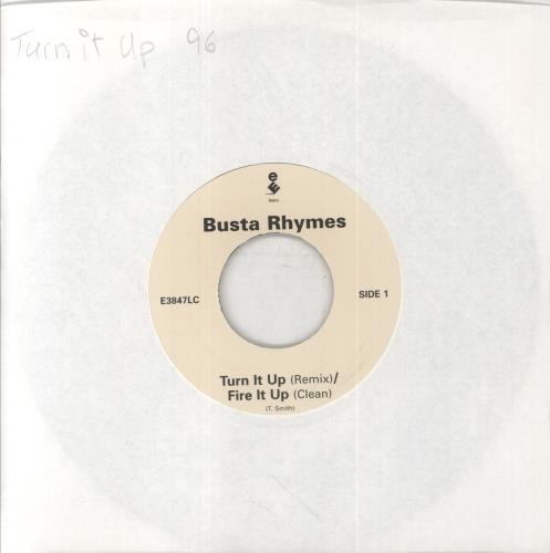 Busta Rhymes Turn It Up [Remix] / Fire It Up [Clean] 7" vinyl single (7 inch record / 45) UK UST07TU861261
