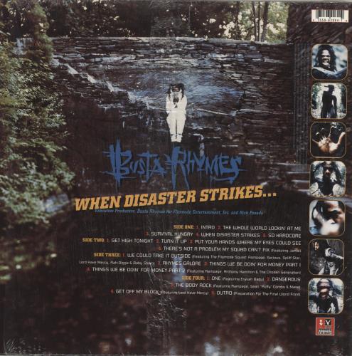 Busta Rhymes When Disaster Strikes... 2-LP vinyl record set (Double LP Album) US UST2LWH709554