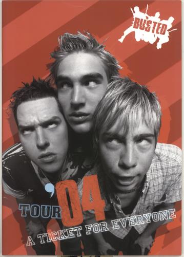 Busted Tour '04 - A Ticket For Everyone tour programme UK BSDTRTO379871