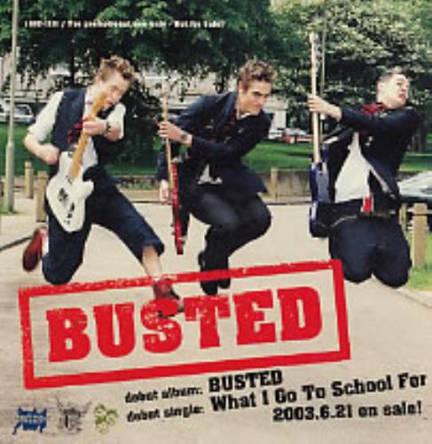 Busted What I Go To School For CD single (CD5 / 5") Japanese BSDC5WH275763