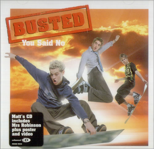 Busted You Said No CD single (CD5 / 5") UK BSDC5YO539461