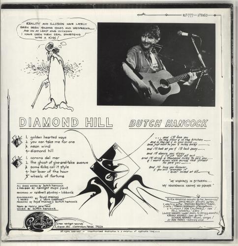 Butch Hancock Diamond Hill - Sealed vinyl LP album (LP record) US B91LPDI657430