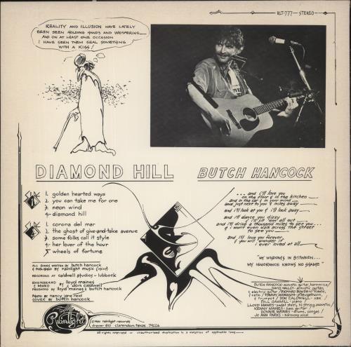 Butch Hancock Diamond Hill - Sealed vinyl LP album (LP record) US B91LPDI864190