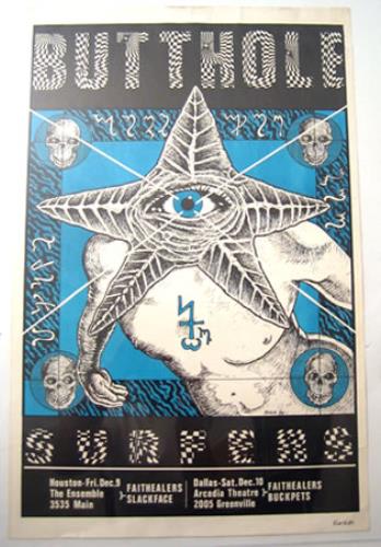 Butthole Surfers Concert Poster poster US BUTPOCO375329