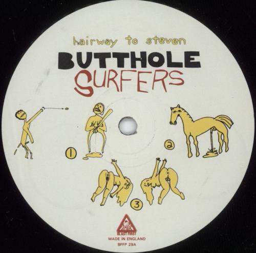 Butthole Surfers Hairway To Steven vinyl LP album (LP record) UK BUTLPHA881376