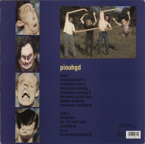 Butthole Surfers Piouhgd + 12" vinyl LP album (LP record) UK BUTLPPI871104