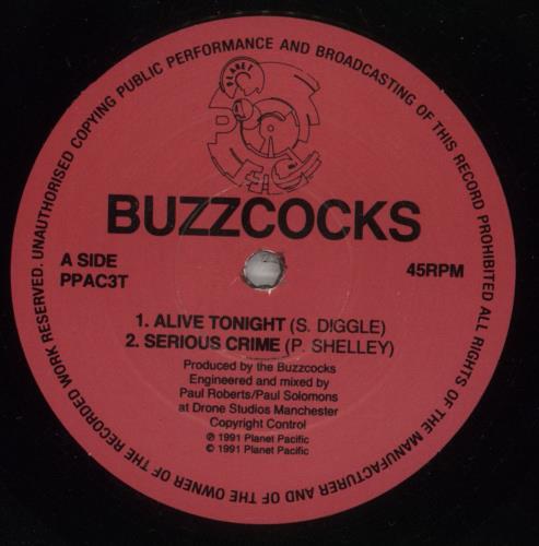 Buzzcocks Alive Tonight EP 12" vinyl single (12 inch record / Maxi-single) UK BUZ12AL130443