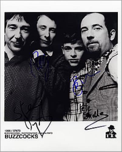 Buzzcocks Autographed Publicity Photograph photograph UK BUZPHAU261720