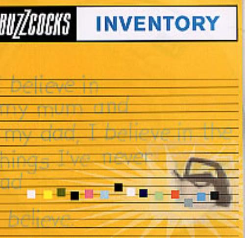 Buzzcocks Inventory CD-R acetate UK BUZCRIN244716