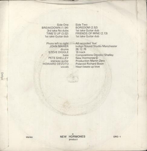 Buzzcocks Spiral Scratch - 2nd - EX 7" vinyl single (7 inch record / 45) UK BUZ07SP191542