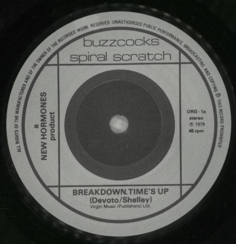 Buzzcocks Spiral Scratch - 2nd 7" vinyl single (7 inch record / 45) UK BUZ07SP618922
