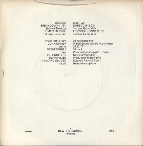 Buzzcocks Spiral Scratch - 2nd 7" vinyl single (7 inch record / 45) UK BUZ07SP618922