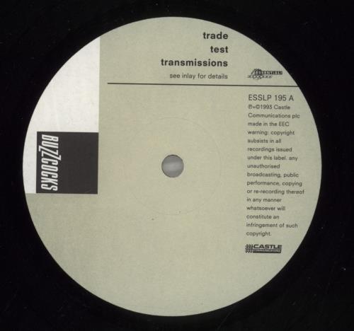 Buzzcocks Trade Test Transmissions vinyl LP album (LP record) UK BUZLPTR766233