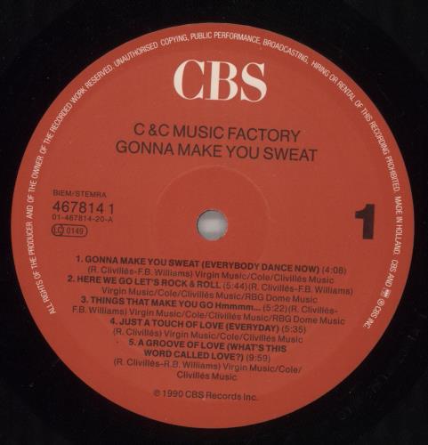 C&C Music Factory Gonna Make You Sweat vinyl LP album (LP record) Dutch C+CLPGO658534