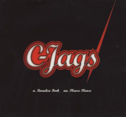 C-Jags Paradise Park / Please Please - Autographed + Numbered 7" vinyl single (7 inch record / 45) UK C--07PA388006