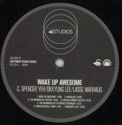 C. Spencer Yeh Wake Up Awesome + Obi vinyl LP album (LP record) US 6JALPWA851205