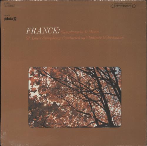 C�sar Franck Franck: Symphony In D Minor vinyl LP album (LP record) US FT5LPFR854495