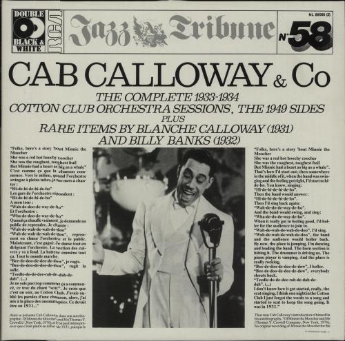 Cab Calloway Cab Calloway & Co. 2-LP vinyl record set (Double LP Album) German C\C2LCA669362