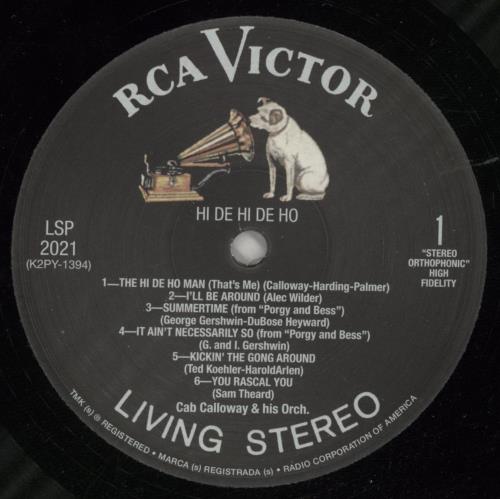 Cab Calloway Hi De Hi De Ho vinyl LP album (LP record) UK C\CLPHI867014