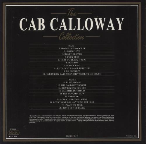 Cab Calloway The Cab Calloway Collection - 20 Golden Greats vinyl LP album (LP record) Italian C\CLPTH861679